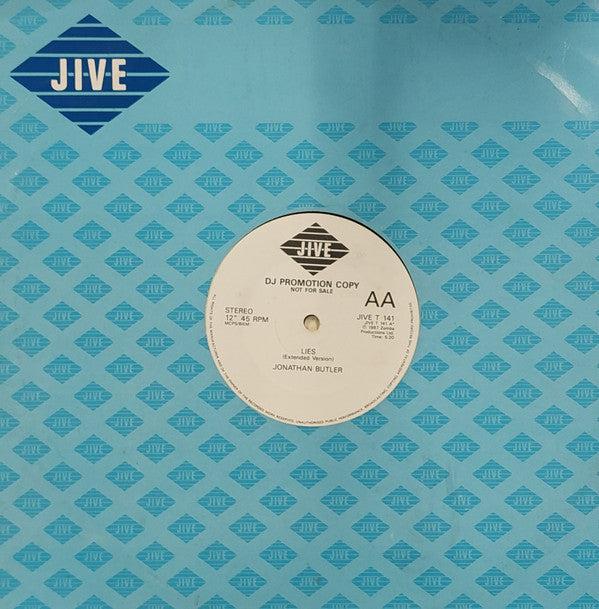 Jonathan Butler : Lies (12", Promo)
