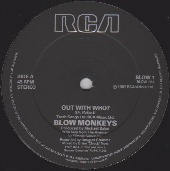The Blow Monkeys : Out With Her (2x12", Single, Gat)