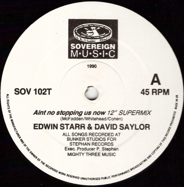 Edwin Starr & David Saylor (2) : Aint No Stopping Us Now (12")