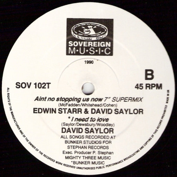 Edwin Starr & David Saylor (2) : Aint No Stopping Us Now (12")
