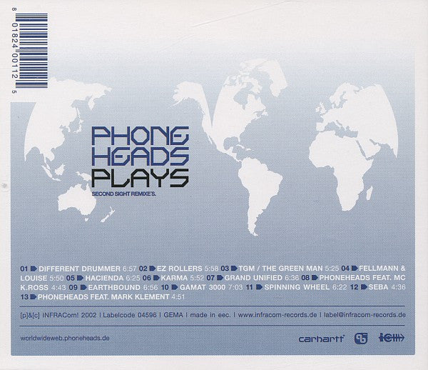 Phoneheads : Plays (Second Sight Remixe's) (CD, Album)