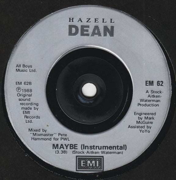 Hazell Dean : Maybe (We Should Call It A Day) (7", Single, Inj)
