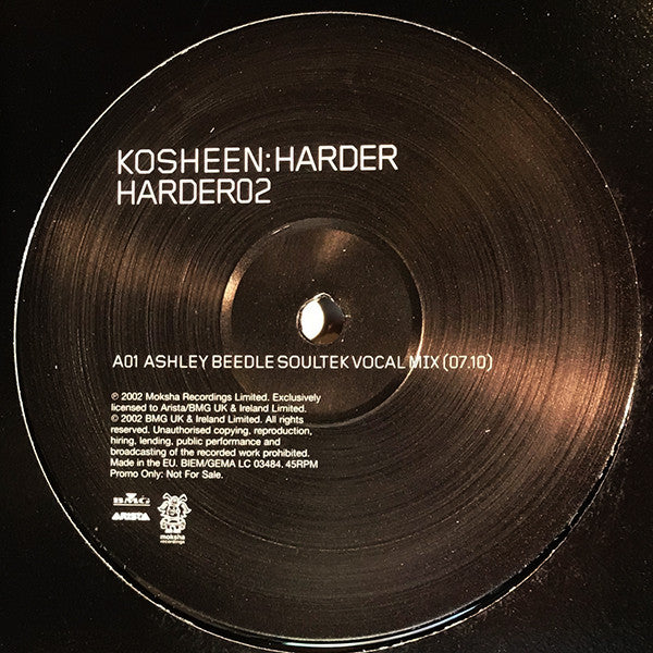 Kosheen : Harder (12", Promo)