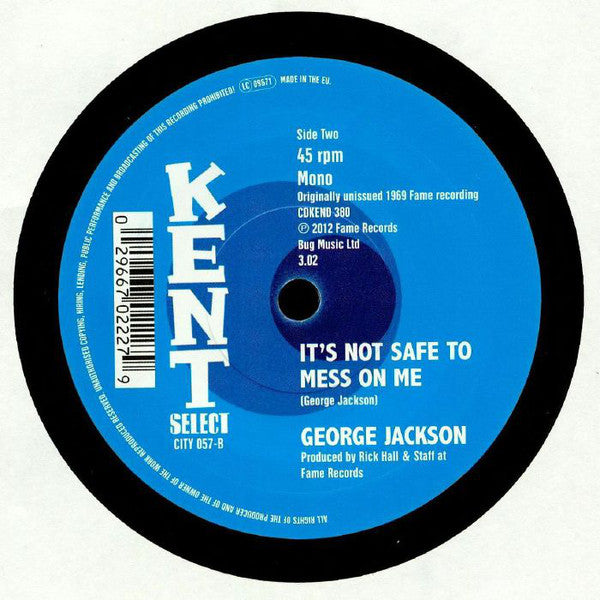 George Jackson (3) : Talking About The Love I Have For You / It's Not Safe To Mess On Me (7", Single, Mono)