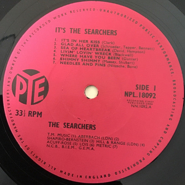 The Searchers : It's The Searchers (LP, Album, Mono)