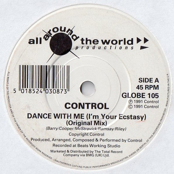 Control : Dance With Me (I'm Your Ecstasy) (7", Pap)