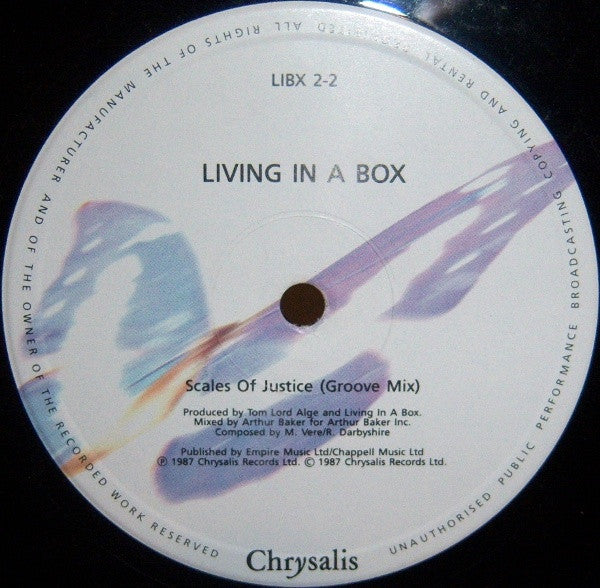 Living In A Box : Scales Of Justice (12", Single)