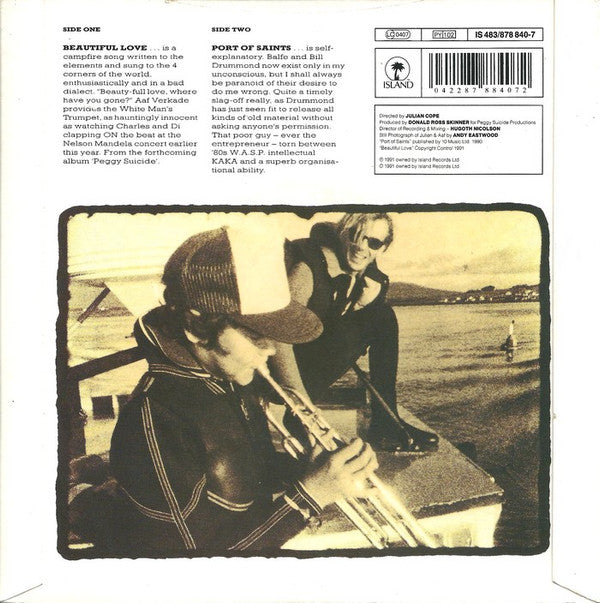 Julian Cope : Beautiful Love (7", Single, Pap)