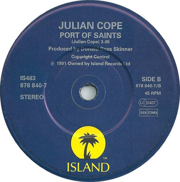 Julian Cope : Beautiful Love (7", Single, Pap)