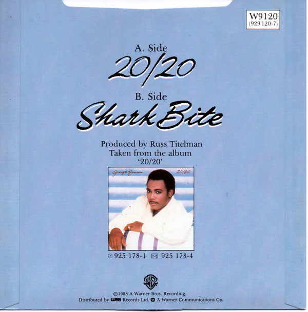 George Benson : 20/20 (7", Single, Dam)