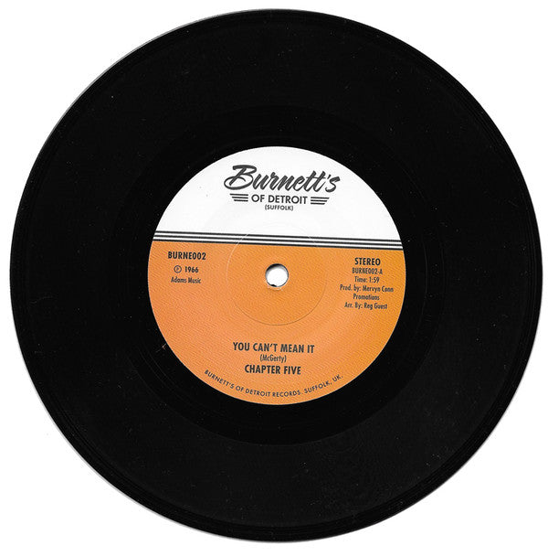 Chapter 5 / Soul Survivors (7) : You Can't Mean It / My Man is A Good Man (7", Single)