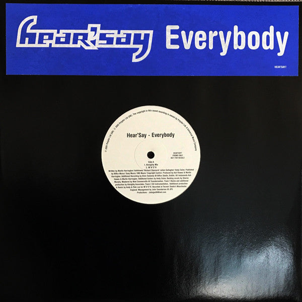Hear'Say : Everybody (12", Promo)