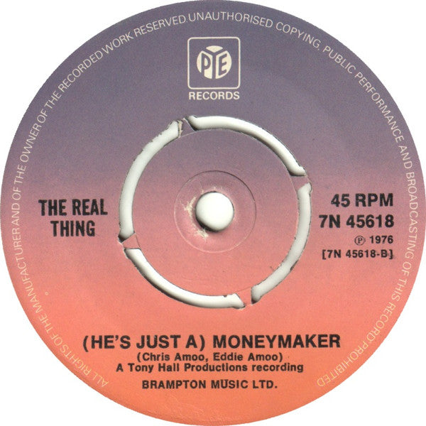 The Real Thing : Can't Get By Without You (7", Single, Pus)