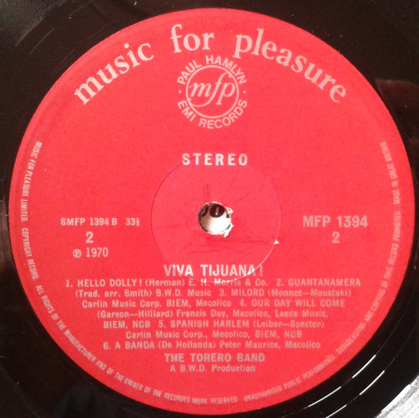 The Torero Band : Viva Tijuana! (LP, Album)