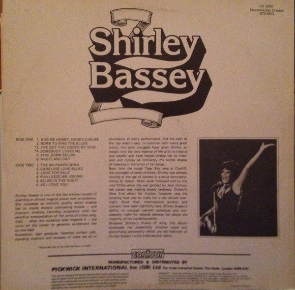 Shirley Bassey : Shirley Bassey (LP, Comp, Ora)