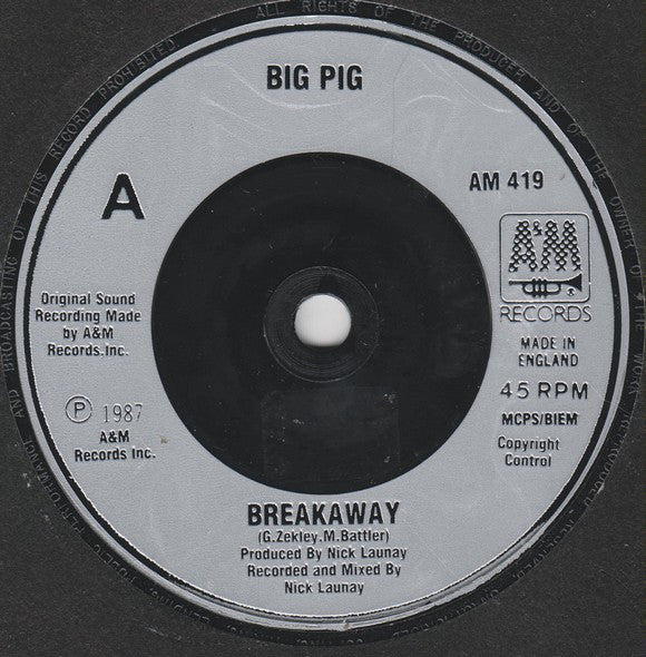 Big Pig : Breakaway (7", Single)