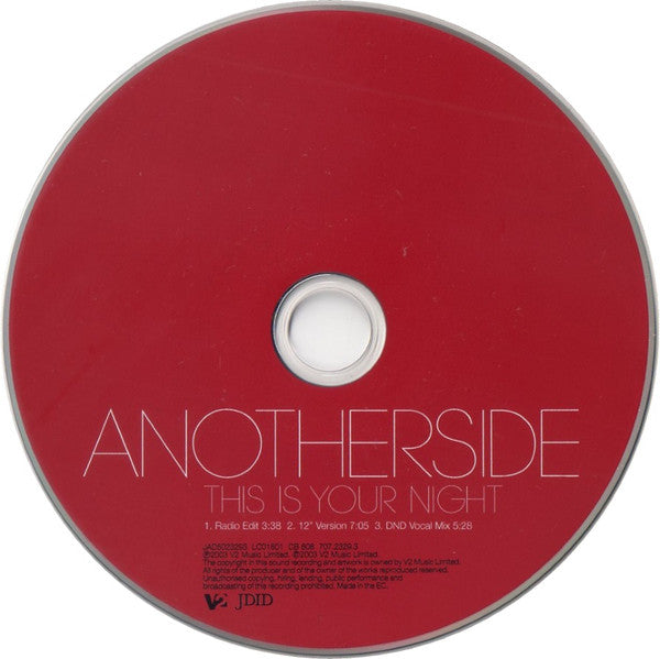 Anotherside : This Is Your Night (CD, Single)
