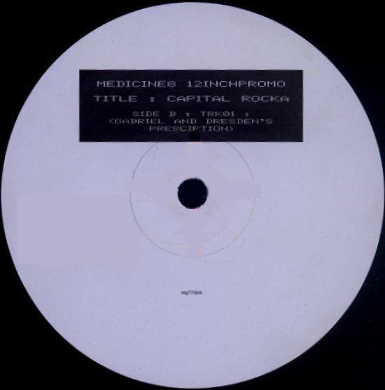 Medicine8 : Capital Rocka (12", Promo)