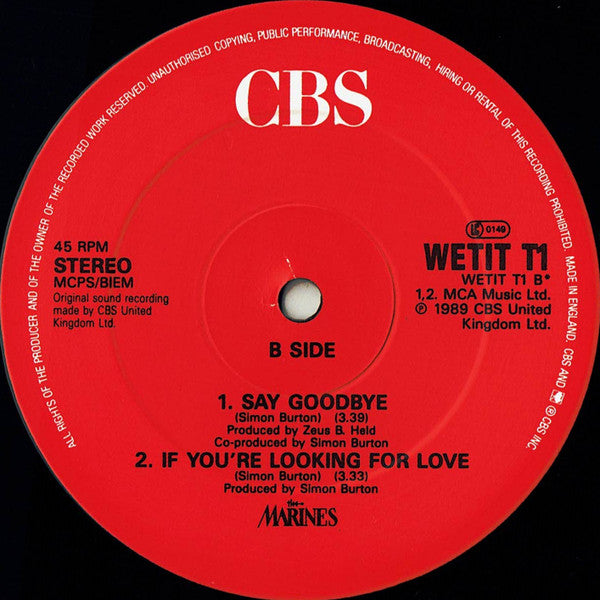 The Marines : Say Goodbye (Extended Version) (12", Single)