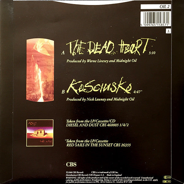 Midnight Oil : The Dead Heart (7", Single)