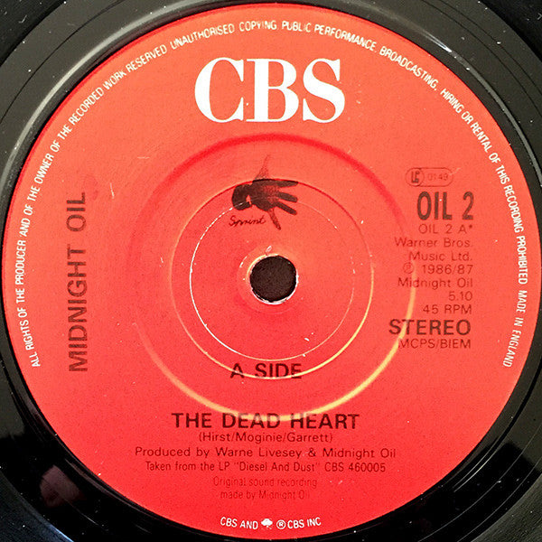 Midnight Oil : The Dead Heart (7", Single)