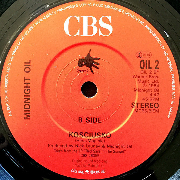 Midnight Oil : The Dead Heart (7", Single)