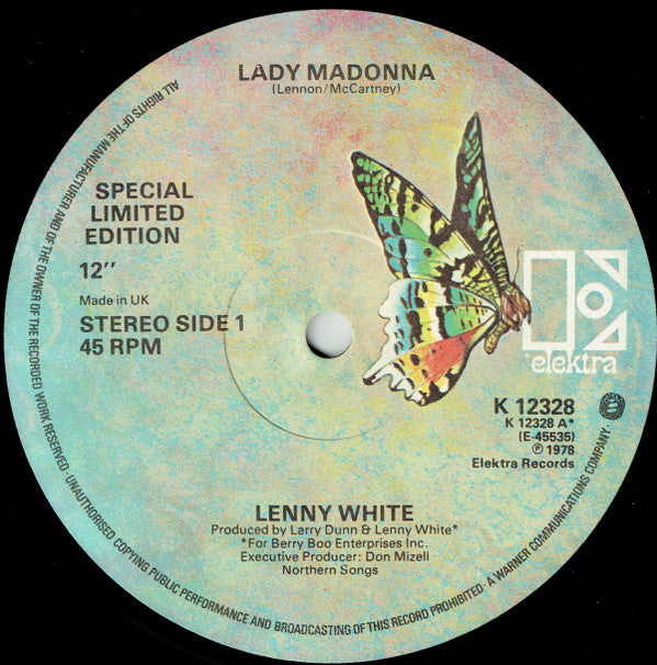 Lenny White : Lady Madonna (12", Single, Ltd)