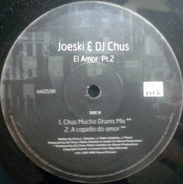 Joeski & Chus : El Amor (Pt.2) (12")