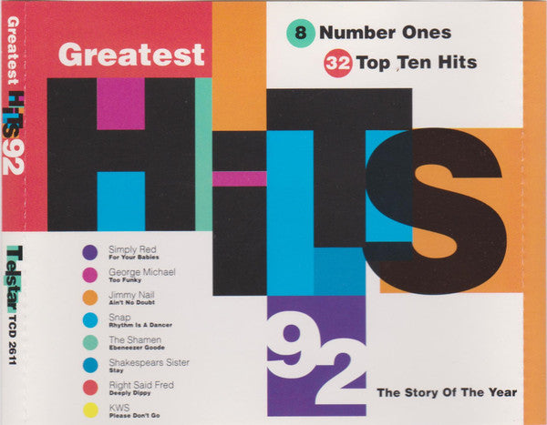 Various : Greatest Hits 92 (2xCD, Album, Comp, Dis)