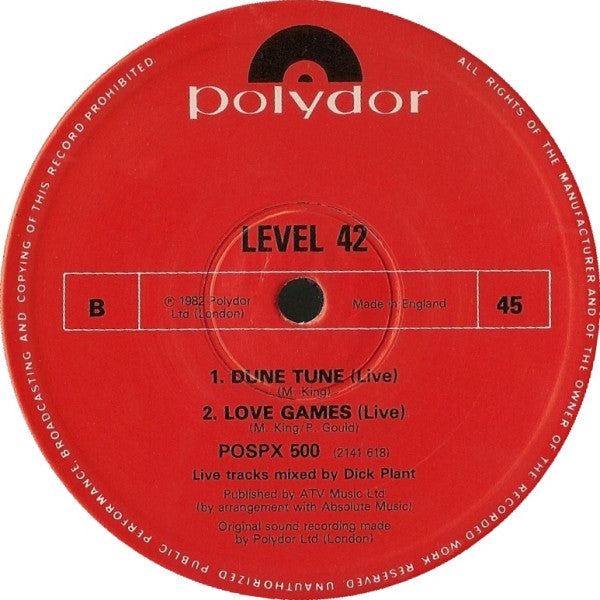 Level 42 : Weave Your Spell (12", Single)