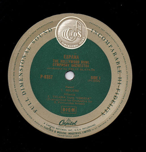 The Hollywood Bowl Symphony Orchestra Conducted By Felix Slatkin : España (LP, Album, Mono)