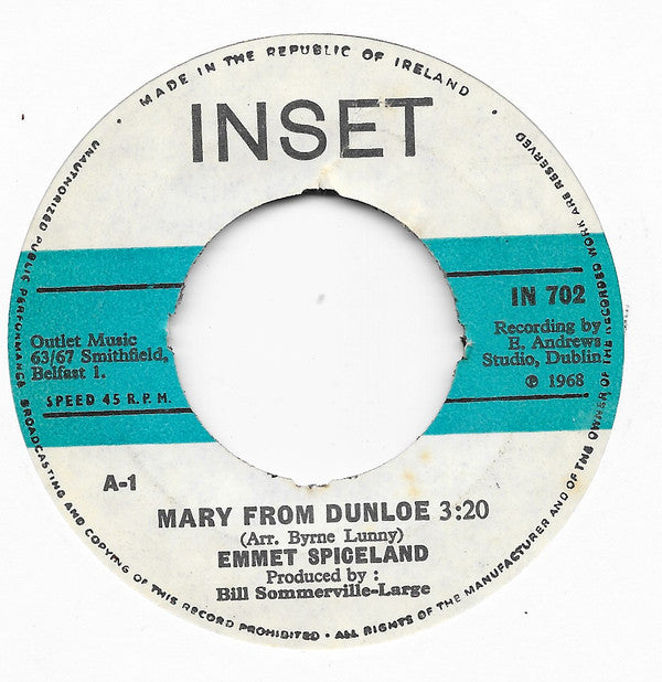Emmet Spiceland : Mary From Dunloe (7", Single)