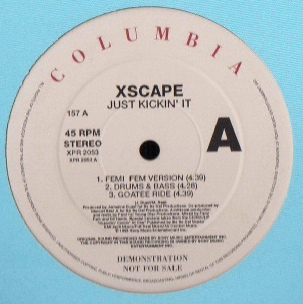 Xscape : Just Kickin' It (12", Promo)