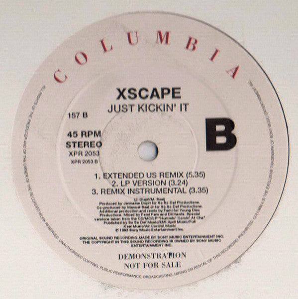 Xscape : Just Kickin' It (12", Promo)