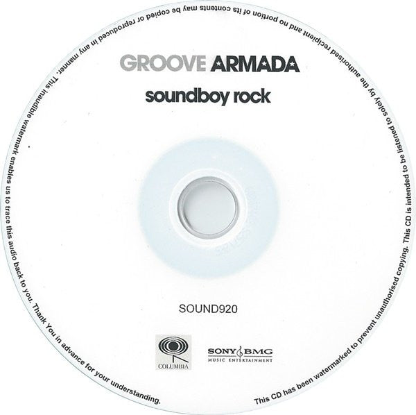 Groove Armada : Soundboy Rock (CDr, Album, Copy Prot., Promo, Dig)