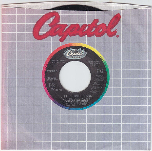 Little River Band : You're Driving Me Out Of My Mind (7", Single, Jac)