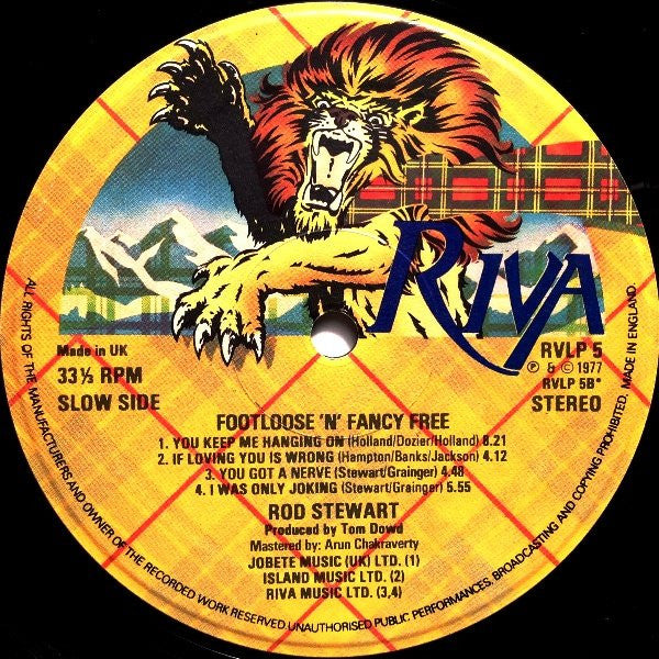 Rod Stewart : Foot Loose & Fancy Free (LP, Album)