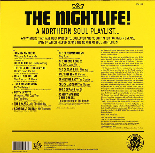 Various : The Nightlife! (A Northern Soul Playlist...) (LP, Comp)