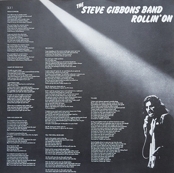 Steve Gibbons Band : Rollin' On (LP, Album)