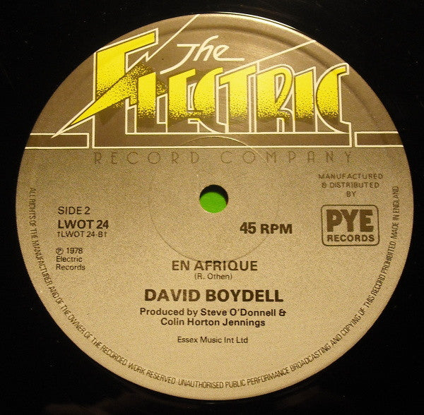 David Boydell : Wish It Were Me (Dub Dancing) (12")
