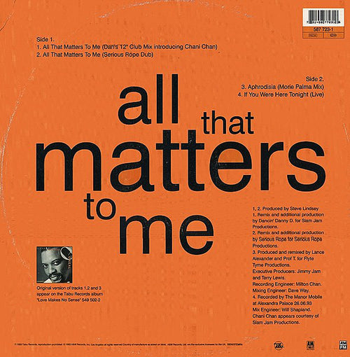 Alexander O'Neal : All That Matters To Me (12")