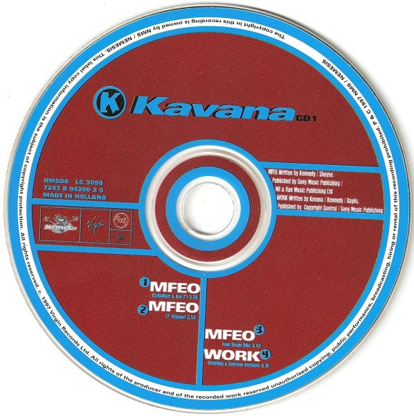 Kavana : MFEO (CD, Single, CD1)