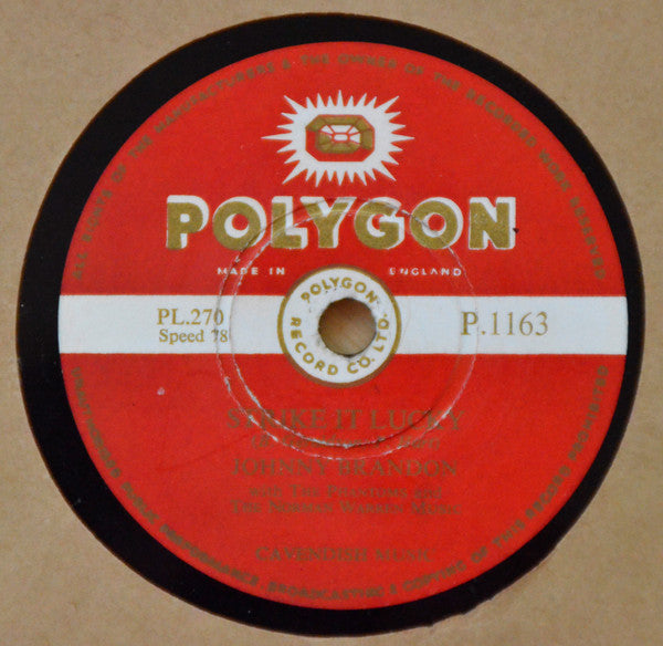 Johnny Brandon : Don't Worry (Shellac, 10")