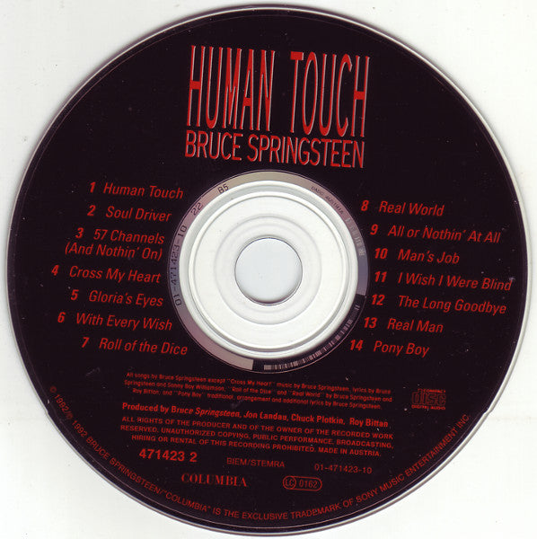 Bruce Springsteen : Human Touch (CD, Album, DAD)