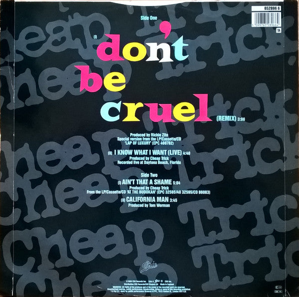 Cheap Trick : Don't Be Cruel (12", Maxi)