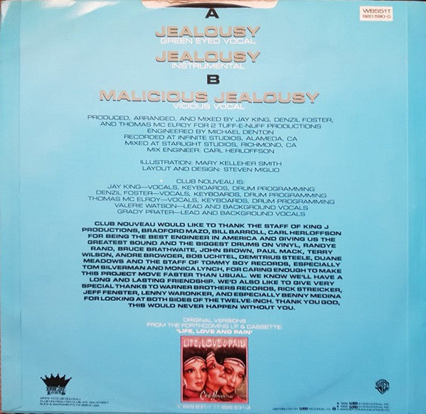 Club Nouveau : Jealousy (12", Single)