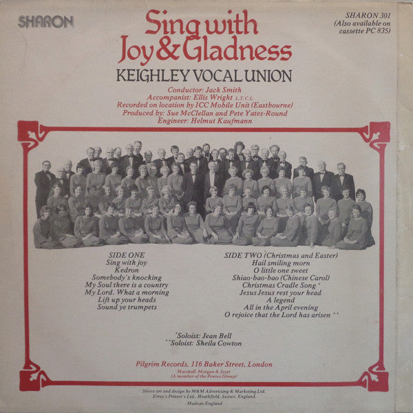 Keighley Vocal Union : Sing With Joy & Gladness (LP)