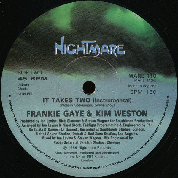 Frankie Gaye & Kim Weston : It Takes Two (12", Single)