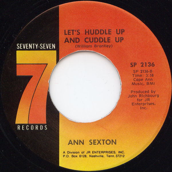 Ann Sexton : You Can't Win / Let's Huddle Up And Cuddle Up (7", Single)