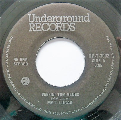 Matt Lucas (2) : Peepin' Tom Blues (7", Single)